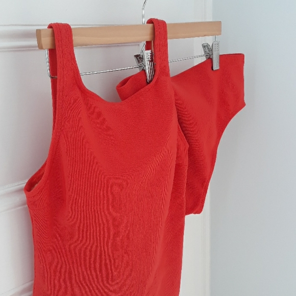 VTG 90s Y2K high neck rise orange bikini - Picture 2 of 15